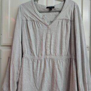 Lane Bryant Striped Cotton Top with Tie Sides, Size 22/24